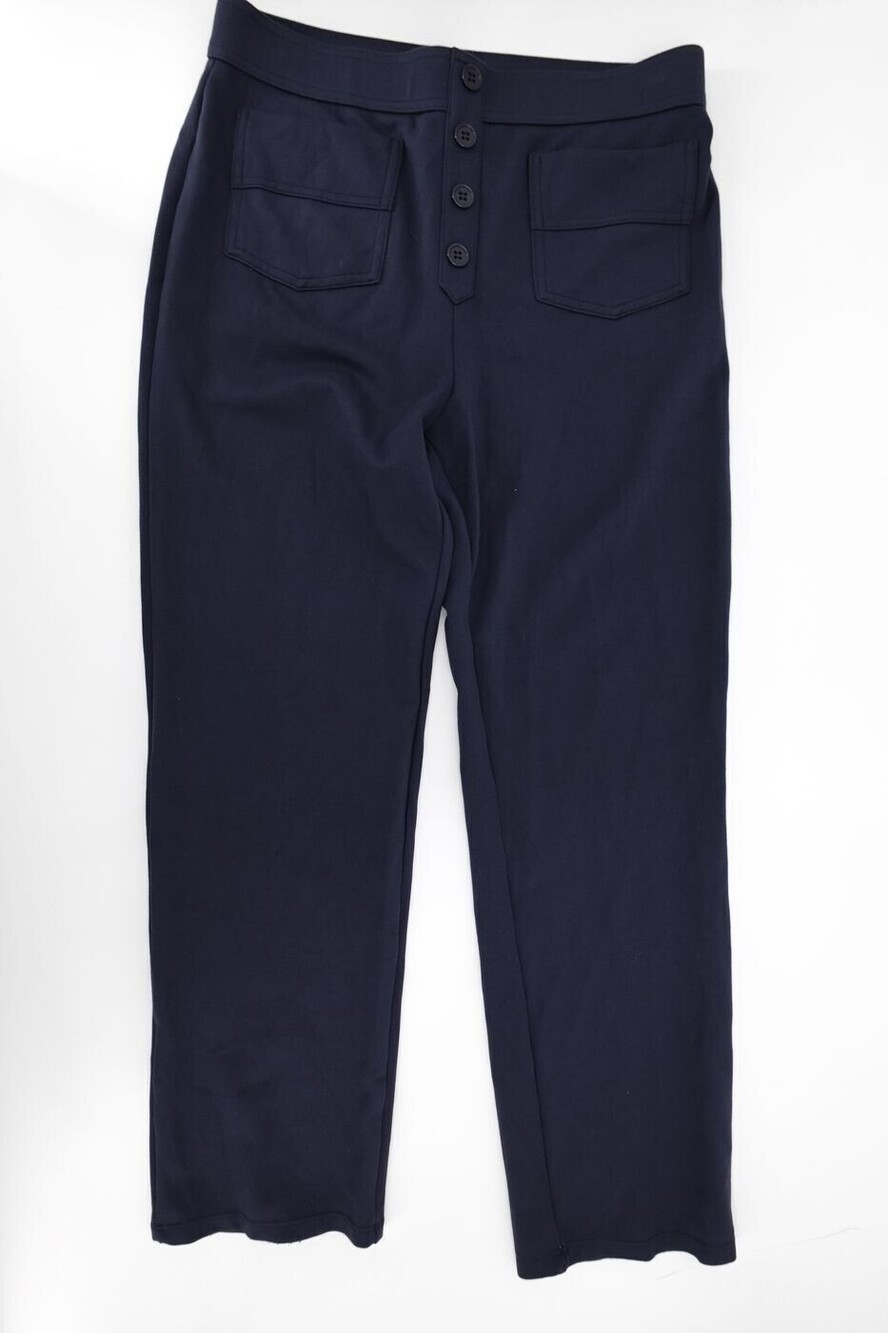 Halara Pants Womens Large Navy DayStretch High Waisted Straight Leg Casual